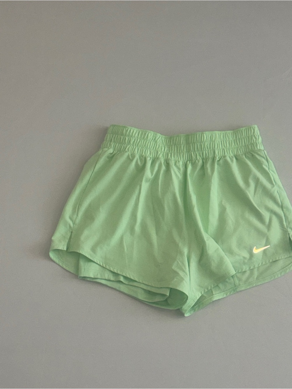 Nike Women's Mint Green Dri Fit Double Lined Athletic Shorts - Picture 3 of 7